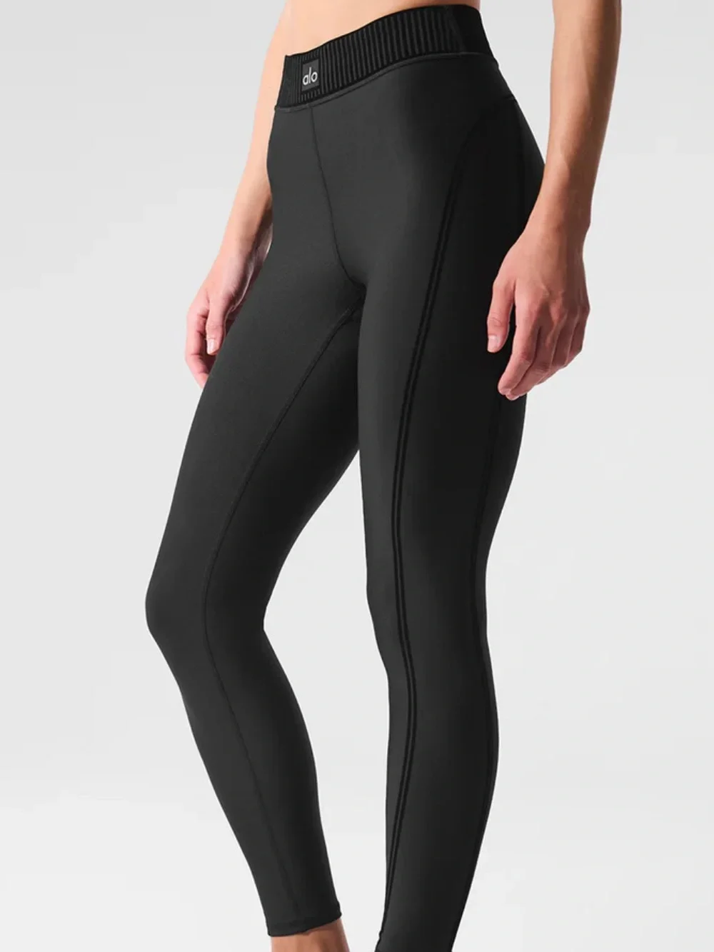 ALO Air Lift High Waist 7/8 Line Up Legging Black